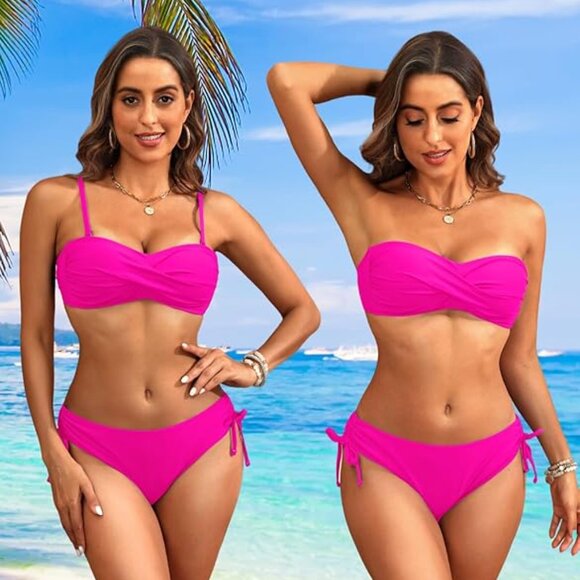 💓💓💓💓💓Strapless Bandeau Bikini Set 💓💓💓💓💓 - Picture 1 of 4